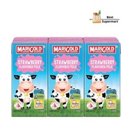 Marigold Uht Packet Milk Strawberry 6 x 200ml