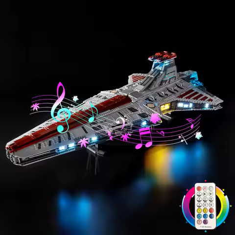 LED Lighting Set Suitable for LEGO Venator Class Republic Attack Cruiser 75367 Building Blocks