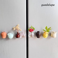 GUADALUPE Mini Vase Fridge Magnets, Decorative Unique Vase Refrigerator Magnet, DIY Craft Resin Hand