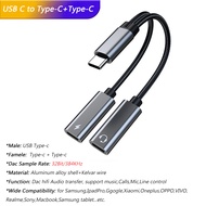 【Limited edition】 2in1 Type C Adapter C To C Jack Usb C Splitter HIFI DAC/Pd 60w For S24 Ultra Tab S