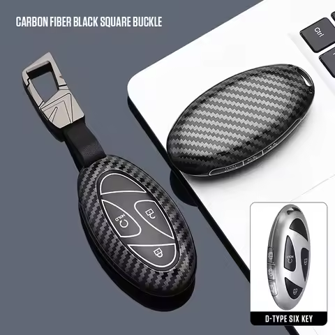 3 4 5 6 7 Buttons ABS+ Silicone Car Key Case Cover For Hyundai Kona Ev Grandeur GN7 IONIQ 6 2023 202
