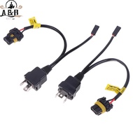 [A&B] 2pcs H4 Relay Wireharness For H4 Bulb Upgrade Bi LED&Xenon Projector Lense Car Light Accessori