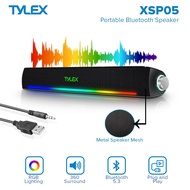 Tylex XSP05 Computer Soundbar with 5.3 Bluetooth Speaker Plug & Play 360 Surround RGB Lightning