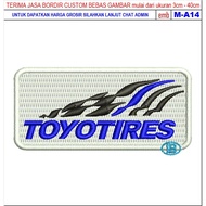 HD-143 RUBBER PATCH TOYOTIRES RECTANGLE MOTORCYCLES/RACING/CLUB