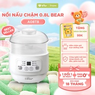 [KOL] Bear DDZ-A08T8 Slow Cooker 0.8L Capacity with Steamer Basket