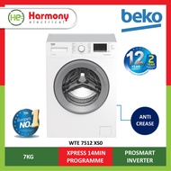 [COURIER DELIVERY] BEKO WTE7512XS0 7kg Front Load Inverter Washer Washing Machine (Mesin Basuh )洗衣机