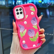 HP Phone Case For Samsung A22 M22 M32 A23 4G A23 5G F23 5G M23 5G A24 Silicone tulip Protection Case