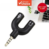 3.5mm to 3.5mm  Dual Female Jack Connector RCA Y Splitter Audio Cables for Microphone