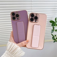 Fashion kickstand For iPhone 7 8 Plus XR XS 11 Pro Max Case Soft Silicone Shockproof Stand Holder Cover
