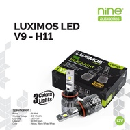 LUXIMOS Car Fog Lamp H11 72W 3 Color Fan White Yellow Warm White H16 PNP V9 - NINESURABAYA