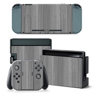 （2024） Skin Sticker Wood Grain Protective Decal Removable Cover for Nintendo Switch Console（2024）