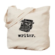 CafePress Type Writer Natural Canvas Tote Bag, Cloth Shopping Bag (351658689) B24G