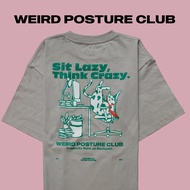 UNUSUAL MUSHROOM WEIRD POSTURE CLUB - เสื้อยืดลายกราฟฟิค