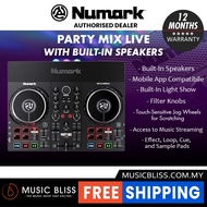 Numark Party Mix Live DJ Controller with Built-in Light Show & Speakers, DJ Set with 2 Decks, DJ Mix
