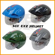 SGV HELMET SGV EX2 Topi Keledar SGV With Clear Visor Ready Stock (ada sirim)