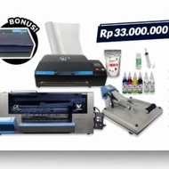 Paket Printer DTF Riecat Alfa Gen 3 + Oven + Mesin Press