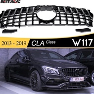 2020-CLA-45 GTR Style Front Grill for Mercedes CLA Class X117 Shooting Brake C117 Coupe 2013 - 2018 
