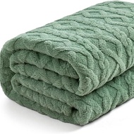 Jacquard Soft Cotton Fleece Blanket Nap Office Sofa Throw Blanket Shawl Blanket Bed Sheet Thickened 