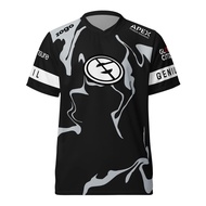 2025 New Evil Geniuses Team Jersey Gaming VALORANT Men's Summer Casual T-shirt