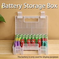 Battery Box/Organizer Storage Portable Clear AA/AAA Battery Organizer (Battery Not Included), Transp
