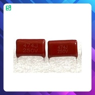 [ 10 pieces ] New CBB 0.47UF 474J 250V 16MM CAPACITOR