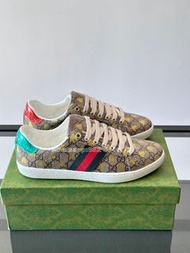 🎀順豐包郵 全新Gucci Ace GG Supreme Sneaker GG印花撞色蛇皮紋帆布