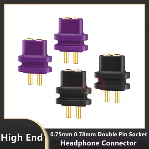 0.75mm 0.78mm Double Needle Socket UE QDC Custom Diy Earphone Repair Plug Female Converter Compatibl