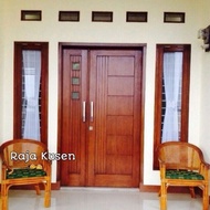 Jual Pintu Kupu Set Kusen dan Jendela Kayu Jati Putih Berkualitas