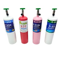 Baby Gas Cylinder Refrigerant Bottle r32 r410a r22 r134a r600 r290 r404 r407 SMALL TIN Gas Fresco Me