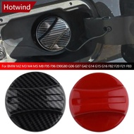 HOTWIND Car Tank Cover Fuel Tank Air Gas Cap Trim Lid Carbon Fiber Red For BMW M2 M3 M4 M5 M8 F95 F9