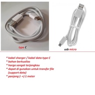 (white) Usb micro cable charger tecno camon i4 (CB7)