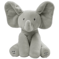 Bebê GUND Animated Flappy the Elephant Plush Toy, Gray, 12" L54N