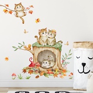 Wall Stickers Cat Cat Stump Wall Stickers Cat Branch Wall Stickers Children's Room Kindergarten Wall