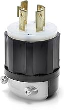 Leviton 2741 30 Amp, 600 Volt 3-Phase, NEMA L17-30P, 3P, 4W, Locking Plug, Industrial Grade, Groundi