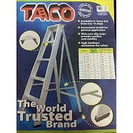 Taco Premium Heavy Duty 7/8/9/10 Steps Hardness Aluminium Single Sided Ladder