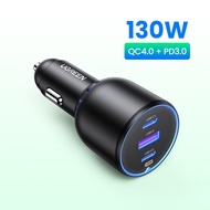 UGREEN PD130W Car Charger Quick Charging PD3.0 Fast USB Type C Car Phone Charge For iPhone 15 14 13 