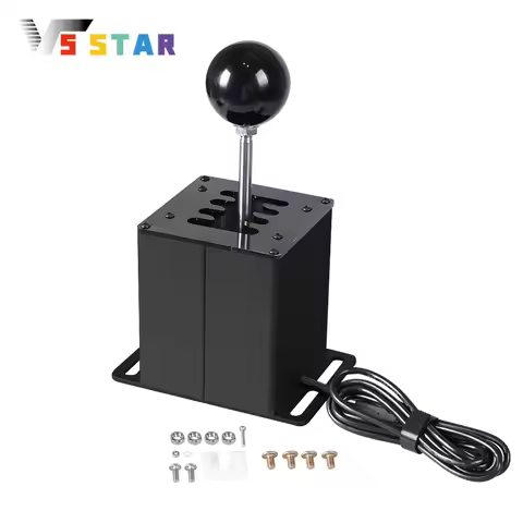 7+R USB Simulator Shifter H Gear Shifter Black For Logitech G29 G27 G25 G920 Racing Game GT Thrustma