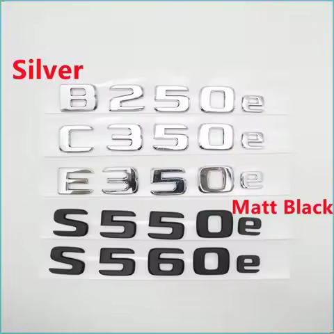 ABS Car RearTrunk Logo Emblem Badge Script For B250e C350e E350e S550e S560e glc350e gle500e gle550e