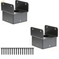 For 4 by For 4 Wood Post Anchor Connector Bracket Steel Post Base for Deck Fence