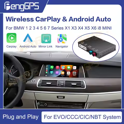 Wireless CarPlay for BMW NBT,CIC System 1 2 3 4 5 6 7 Series X1 X3 X4 X5 X6 MINI E60 E84 E70 F26 F25