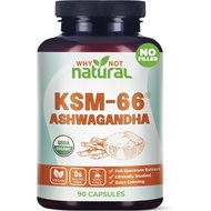 Why Not Natural Organic ashwagandha ksm 66 Supplements Capsules - ksm66