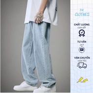 Men's Baggy Jeans Light blue wide leg Korean style 202 can be viewed a7