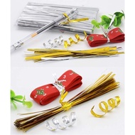 (750pcs+-) (8cm) Metallic Twist Tie Wire/ Dawai Bunga Telur/ Pengikat Goodies/Party Event Treat Bag Tie