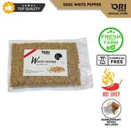 Orispice 500g 100% Pure Sarawak White Pepper Peppercorn Vacumm Pack / Berry / Lada Putih Biji / Sulah / 砂拉越纯真白胡椒粒 真空包装