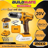 ♝ ◱ ⚾︎ BUILDMATE Ingco Cordless Impact Drill Set 20V CIDLI200215 | 2PCS Combo Kit Kitchen Mixer +FR