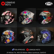 EVO RS9 MOTORCYCLE HELMET PSB APPROVED SG SELLER
