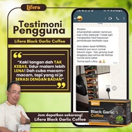 🔥BEST SELLER🔥 Lifera Black Garlic Coffee Penawar | Masalah Penyakit Kronik | Kencing Manis Darah Tin