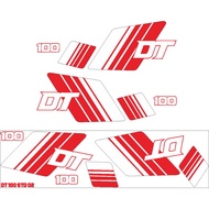 YAMAHA DT100 STD002 STRIPING STICKER