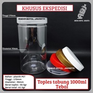 1000ml tube jar / 1000 cylinder plastic jar ML - EXPEDITION ONLY