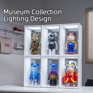 New style℗✔۞GOTO 400%Bearbrick Action Lego Doll Voice Control LED Display Box Figure Display Box